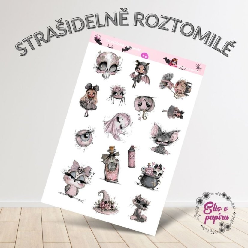 Strašidelně roztomilé | Samolepky do diáře