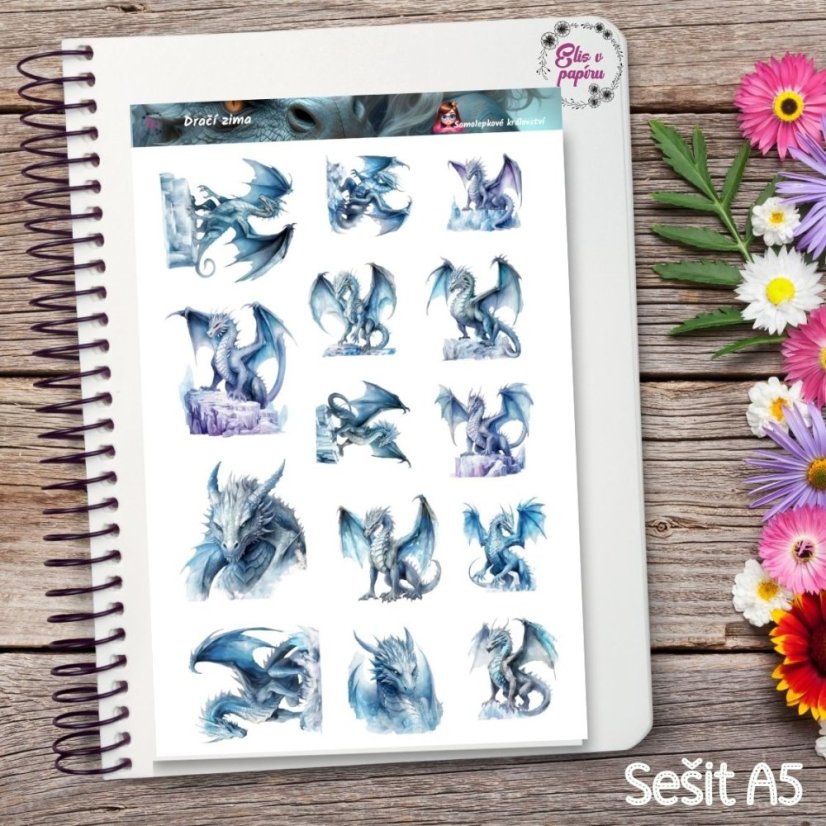 Dračí zima | Samolepky do diáře