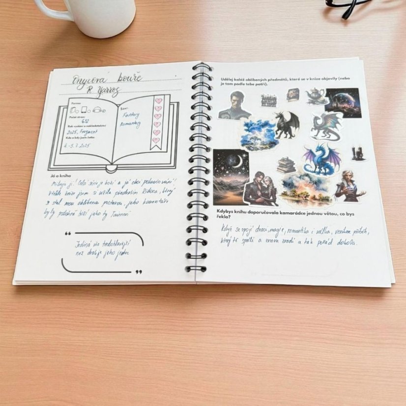 Čtenářský deník pro kreativní knihomolky