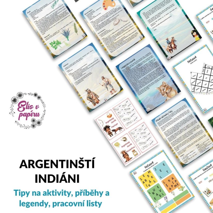 Cesta do Argentiny - komplexní soubor pro děti, které je seznámí s Argentinou - pracovní listy, kvízy, tipy na aktivity s dětmi, stezky