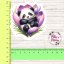 Velká kusová samolepka Spící panda, pastelové barvy, zvířecí motiv, diářové samolepky, plánování, bujo, samolepky na scrapbook.