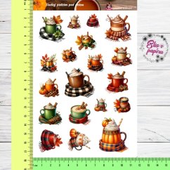 Sladký podzim pod dekou | Samolepky do diáře