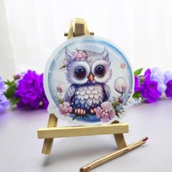 Roztomilá sovička | Maxi kusová samolepka pro diář i scrapbook