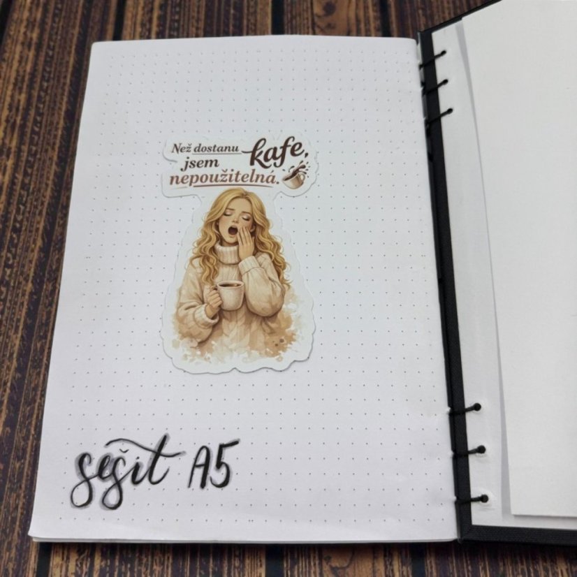 Než dostanu kafe, jsem nepoužitelná | Samolepky do diáře