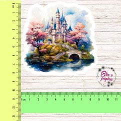 Kouzelný zámek jako z pohádky, který přenese tvůj diář do světa fantazie. Perfektní pro bujo, scrapbook nebo jakékoliv plánování s nádechem magie.