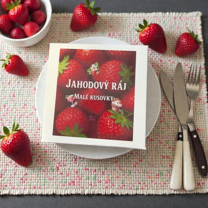 Jahodový ráj | Malé kusové samolepky do diáře i na scrapbook