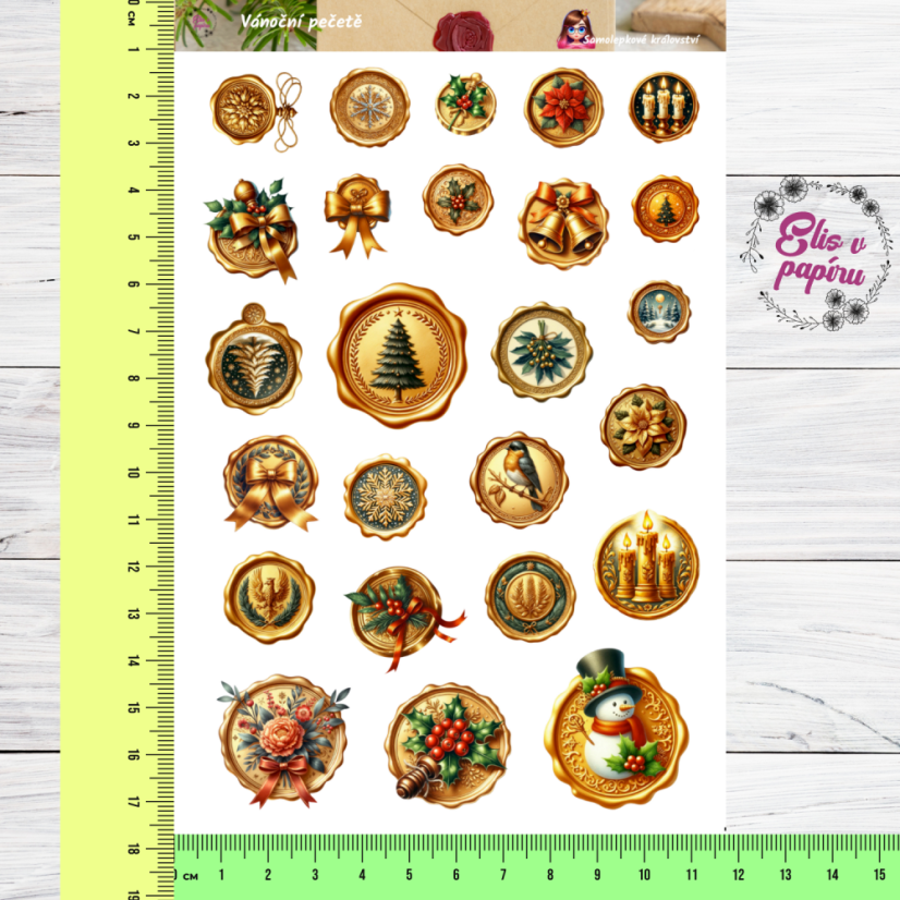 Vánoční pečetě | Samolepky do diáře