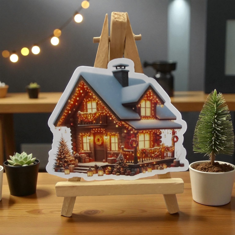 Vánoční chaloupka | Samolepky do diáře