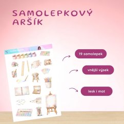 Pastelová kreativita | Samolepky do diáře