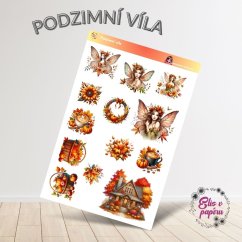 Podzimní víla | Samolepky do diáře