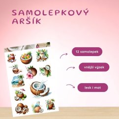 Kokosové potěšení | Samolepky do diáře