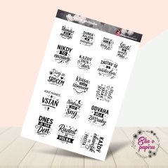 Nadechni se svého dne | Samolepky do diáře