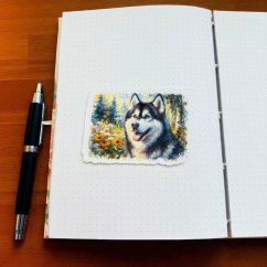 Husky | Samolepky do diáře