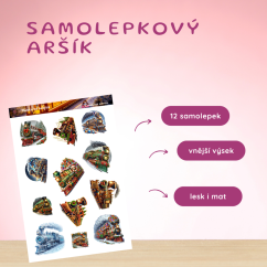 Vánoce na kolejích | Samolepky do diáře