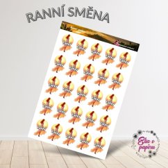Ranní směna | Samolepky do diáře