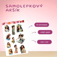 Havajské krásky | Samolepky do diáře