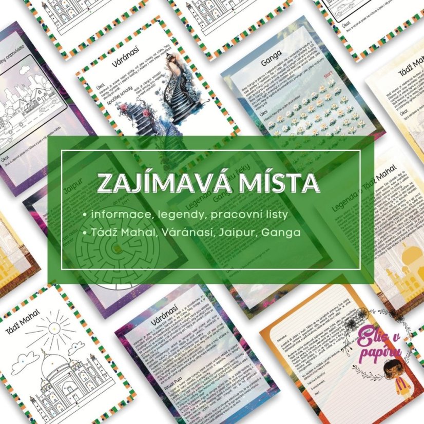 Cesta kolem světa do Austrálie - komplexní materiál plný pracovních listů, receptů, informací a nechybí i venkovní stezka