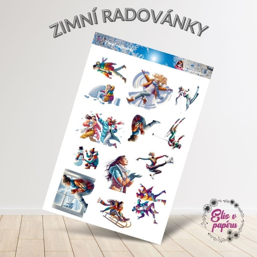 Zimní radovánky | Samolepky do diáře