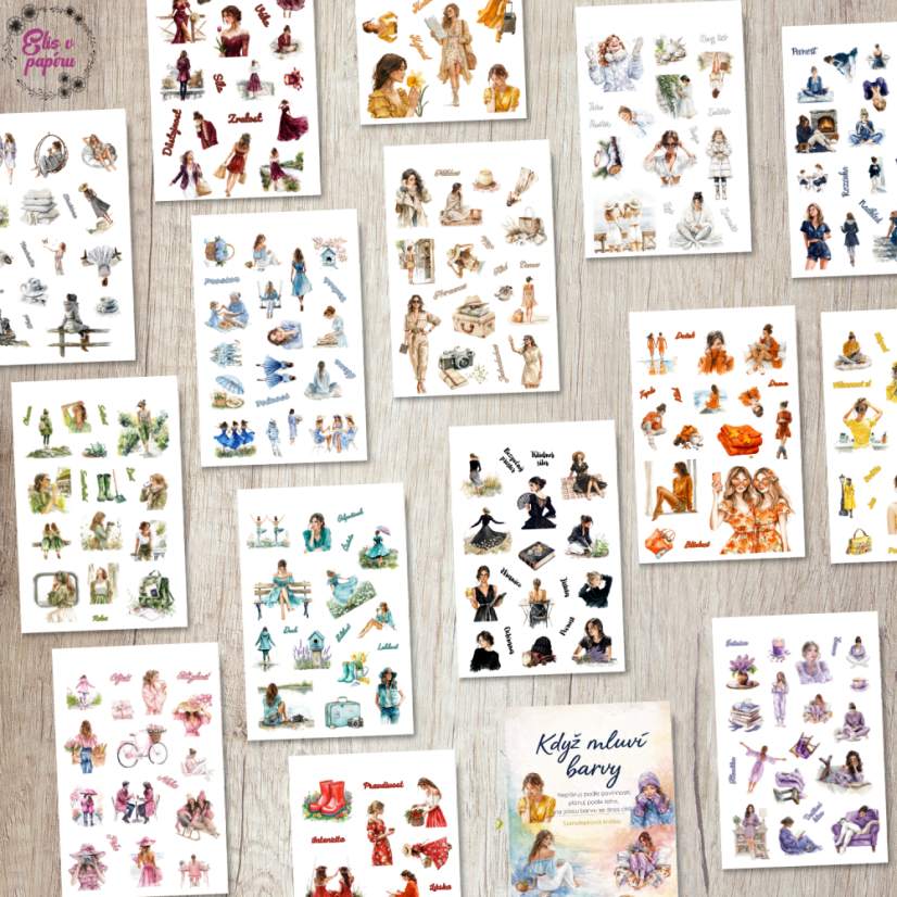 Samolepková knížka: Když mluví barvy