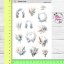 Pampové trávy - elegantní a jemné samolepky do diáře, ideální pro plánování a journaling