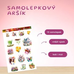 Jaro se probouzí na zahradě |  Samolepky do diáře