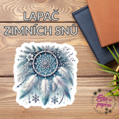 Lapač zimních snů | Maxi kusová samolepka pro diář i scrapbook
