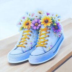 Boty plné jara | Maxi kusová samolepka pro diář i scrapbook