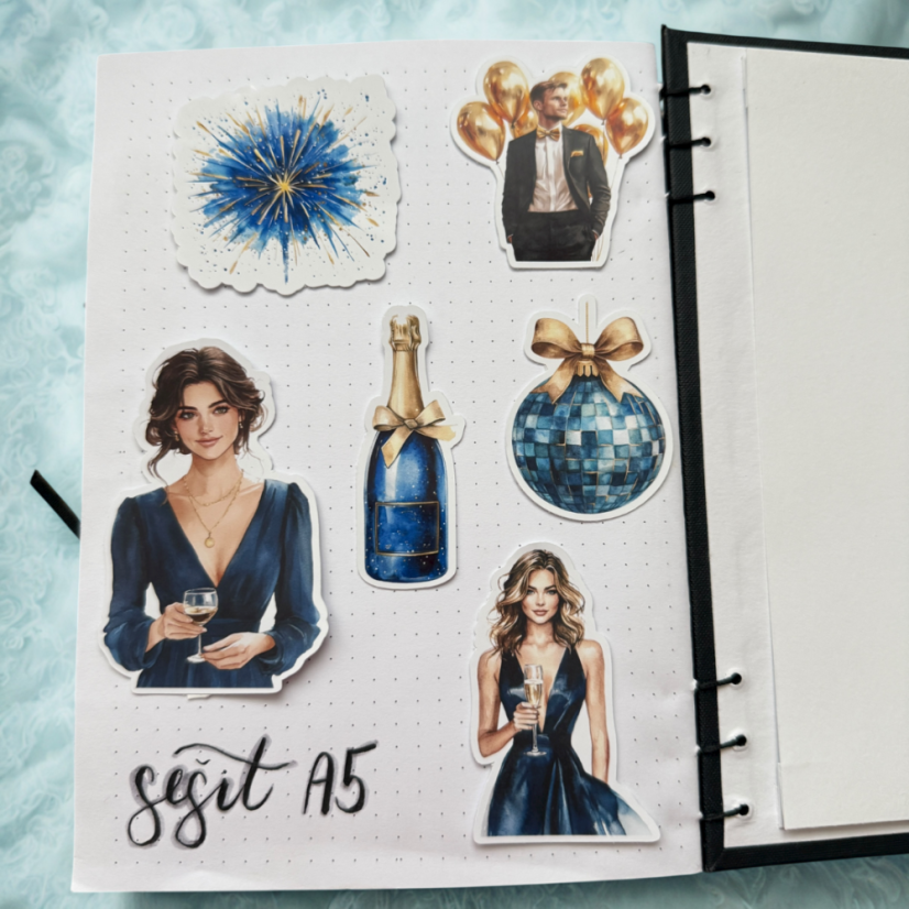 Oslav to stylově | Velké kusové samolepky do diáře i pro scrapbook