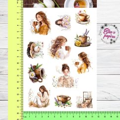 Jarní latte | Samolepky do diáře