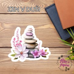 Zen v duši | Maxi kusová samolepka pro diář i scrapbook