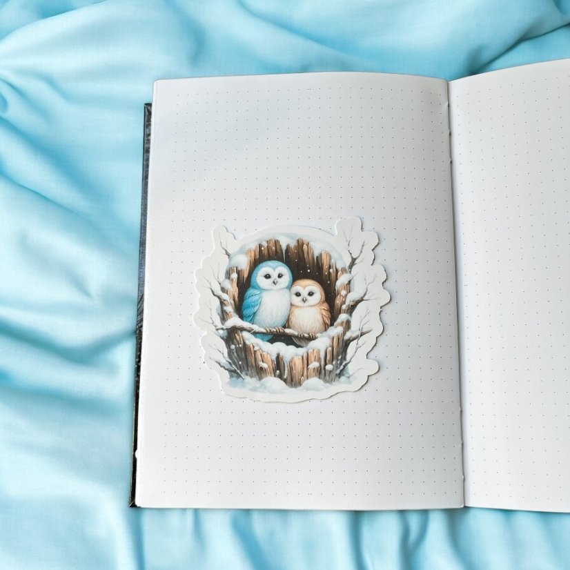 Noční strážci lesa | Maxi kusová samolepka pro diář i scrapbook