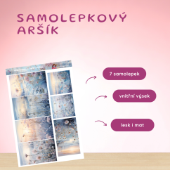 Mrazem pokryté luční rostliny | Samolepky do diáře