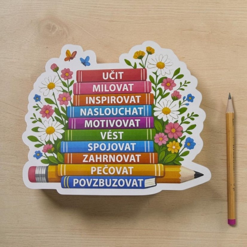 Hodnoty v knihách | Samolepka do diáře