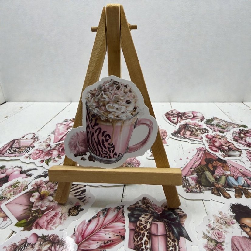 Zamilovaná nálada | Velké kusové samolepky pro diář i scrapbook