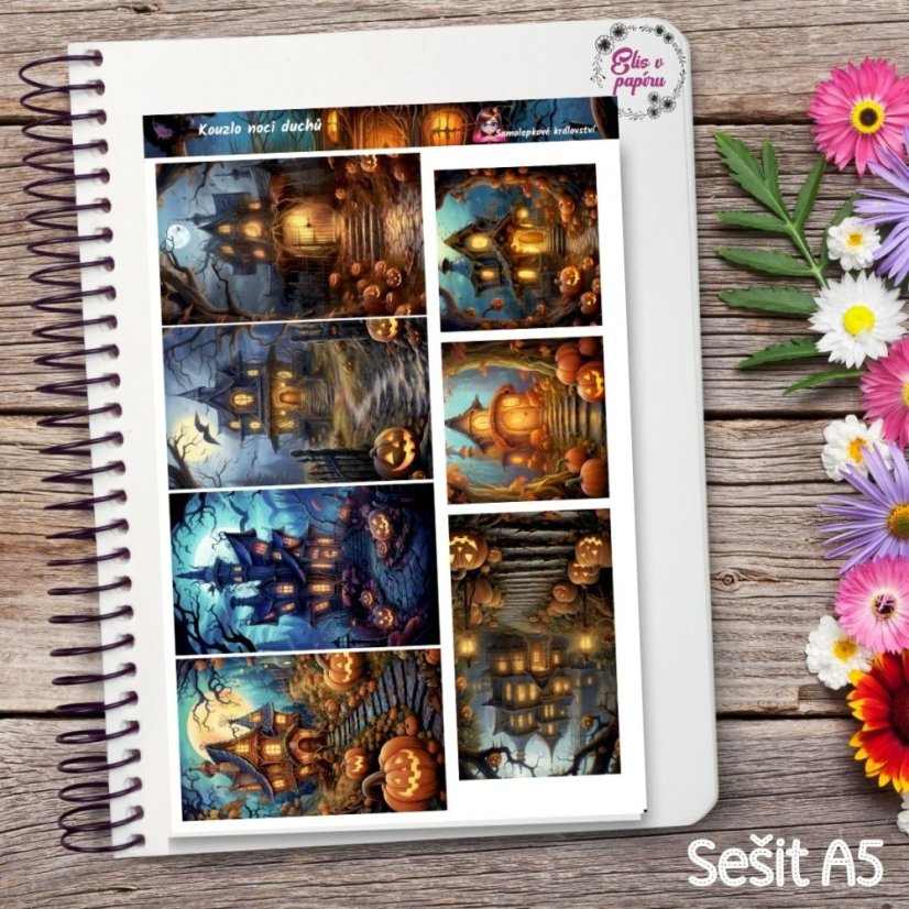 Kouzlo noci duchů | Samolepky do diáře - obrázkové boxy