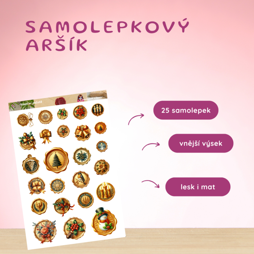 Vánoční pečetě | Samolepky do diáře
