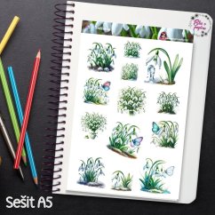 Sněženky | Samolepky do diáře