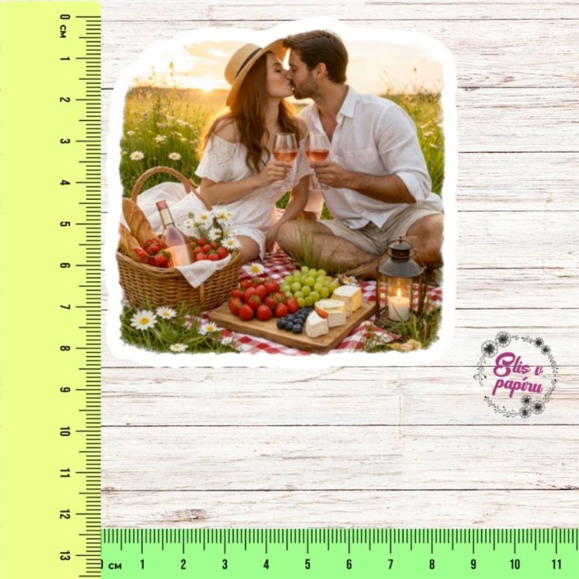 Květnový piknik v trávě | Měsíční samolepkový kit | 2026