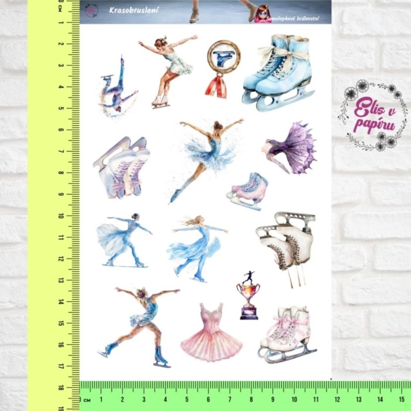 Krasobruslení | Samolepky do diáře | Limitka