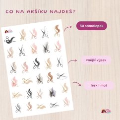 Nůžky | Ikonky | Menší funkční aršík