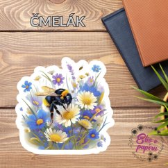 Čmelák | Maxi kusová samolepka pro diář i scrapbook
