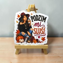 Podzim mi sluší | Maxi kusová samolepka pro diář i scrapbook