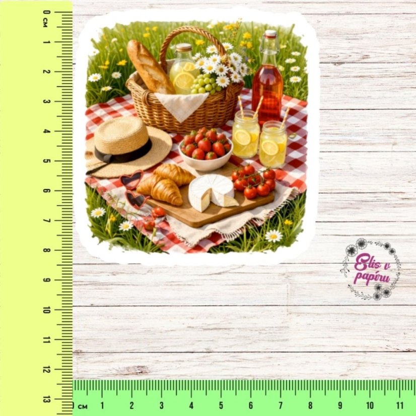 Květnový piknik v trávě | Měsíční samolepkový kit | 2026