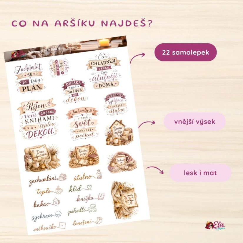 Zachumlej se v říjnu | Měsíční samolepkový kit | 2026