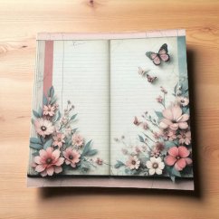 Trhací bloček s motýly