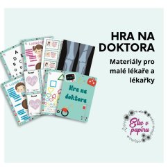 Hra na doktora obsahuje veškerou zdravotnickou dokumentaci včetně rentgenů a karty pacienta, kterou děti potřebují ke hře na doktora