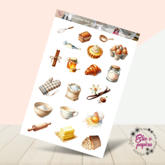 Domácí pečení krok za krokem | Samolepky do diáře