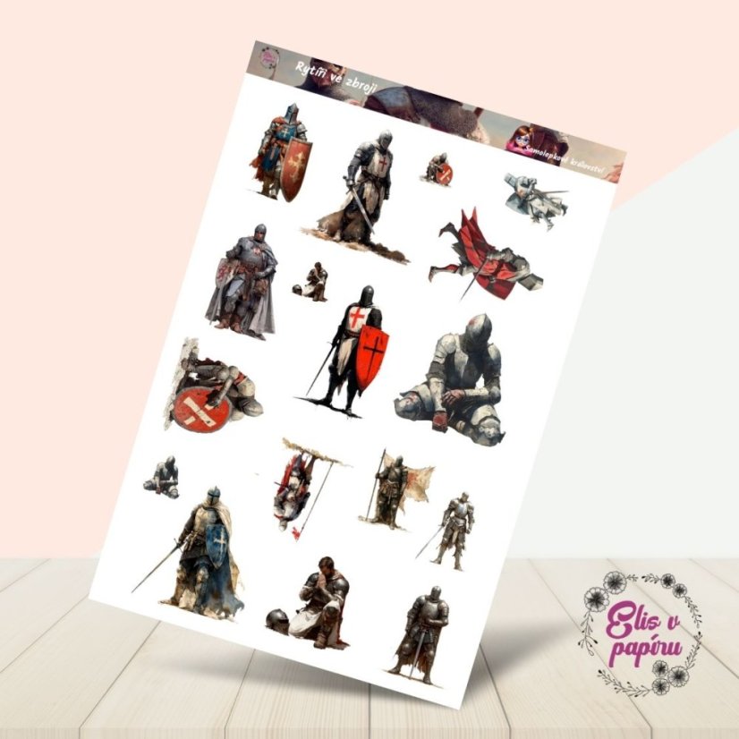 Rytíři ve zbroji | Samolepky do diáře