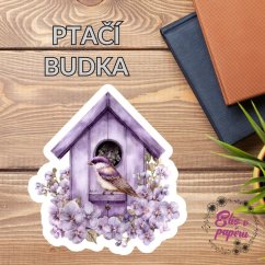 Ptačí budka | Samolepka do diáře