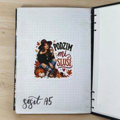 Podzim mi sluší | Maxi kusová samolepka pro diář i scrapbook